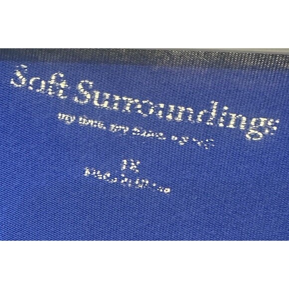 Soft Surroundings Drapey Midi Dress  XL Viscose/Spandex Royal Blue Stretchy - Picture 3 of 4
